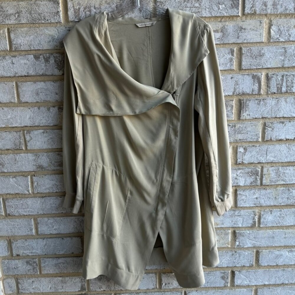 Soft Surroundings Front Zip Taupe Jacket Women's Size S.